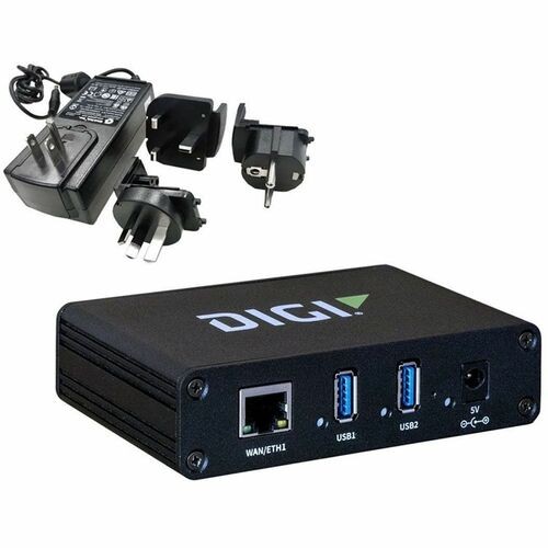 Digi AnywhereUSB 2 Plus USB/Ethernet Combo Hub