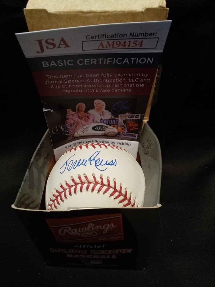 Jerry Reuss Signed OML Baseball JSA COA Certified Autograph- #