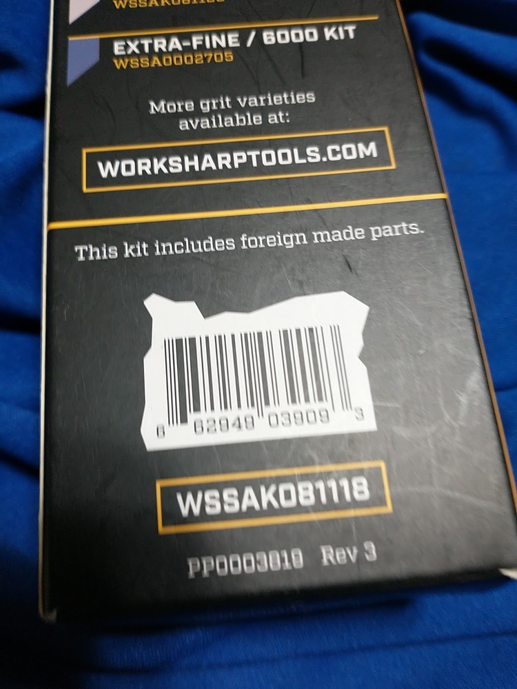 Work Sharp Knife & Tool Sharpener COARSE Grit Replacement Belt Kit WSSAK081118