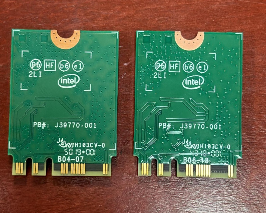 2 PACK !! Intel 9260NGW IEEE 802.11ac Bluetooth 5.0 Wi-Fi / Bluetooth Adapter