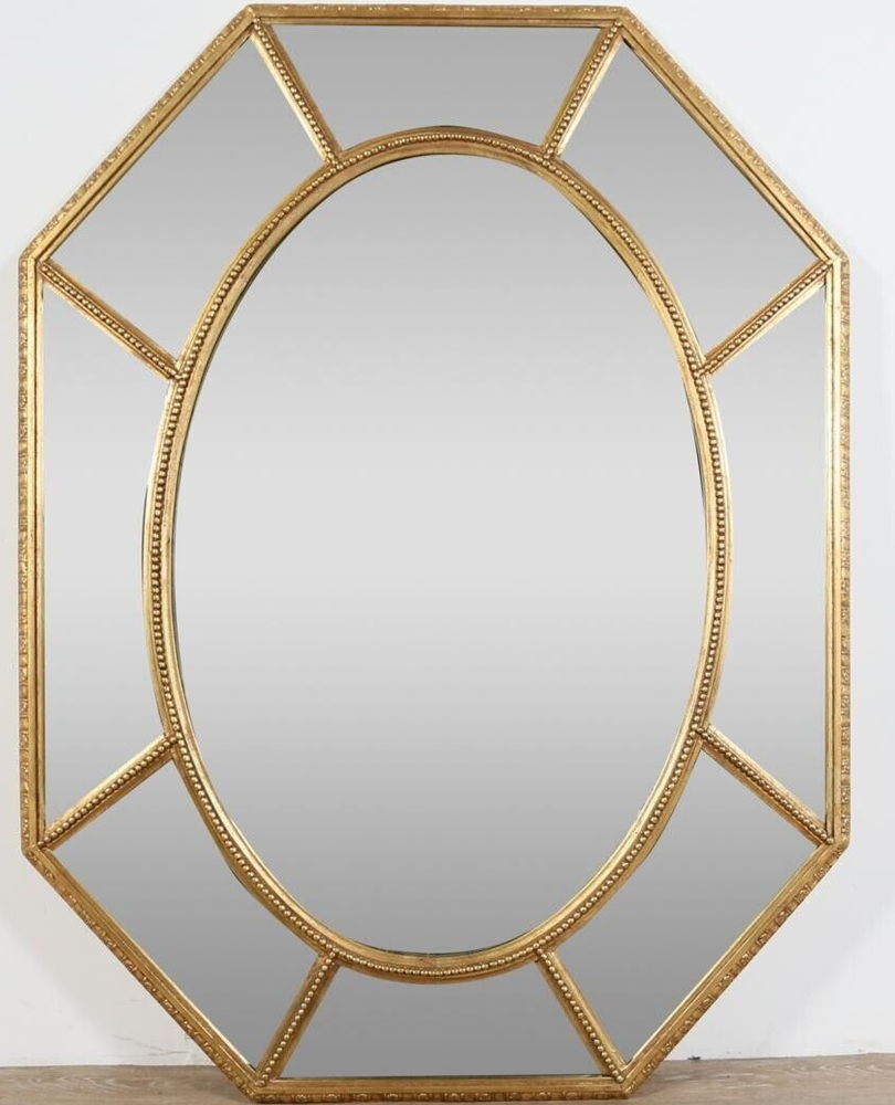 Friedman Brothers Gold Gilt Octagonal Designer Mirror