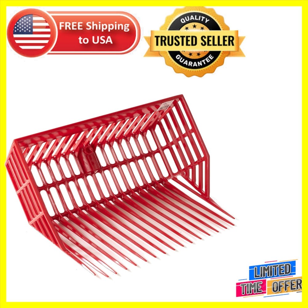 Durable Polycarbonate Pitch Fork Replacement Head with Basket Design | 13" Tines