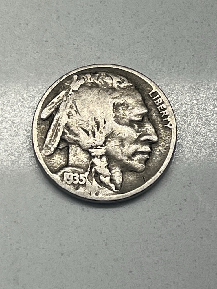 1935- P Buffalo Nickel