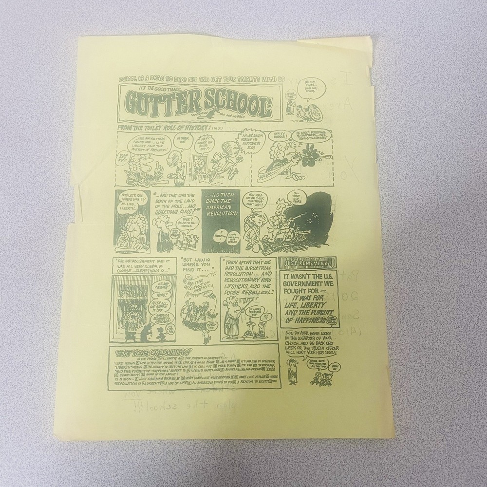 Gutter School Pathways Highschool Comic Humor Ad Advertisement Vtg 60s CA
