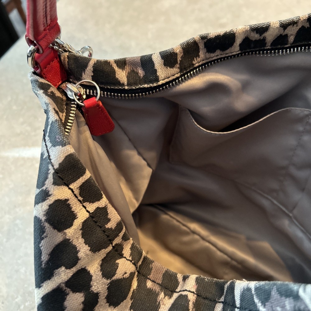 Coach Purse Red chia print