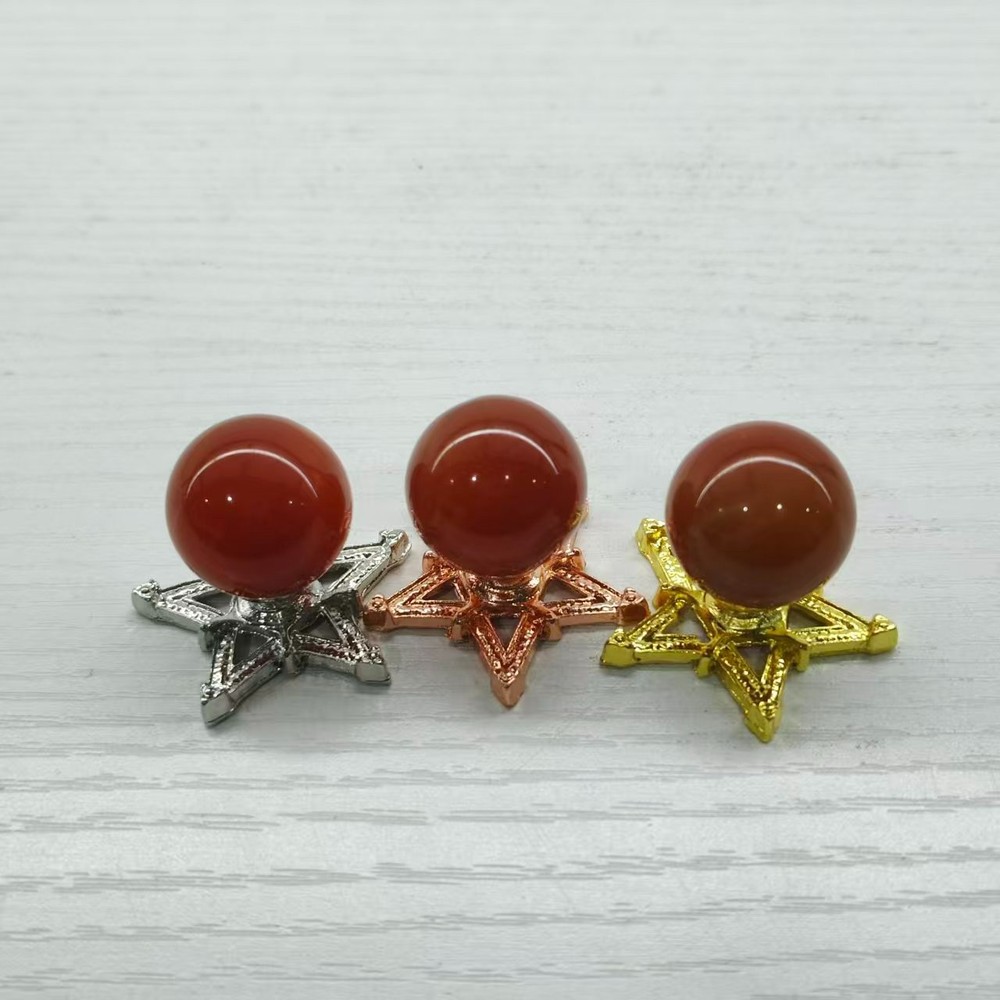 five-pointed star wire  stand for crystal sphere