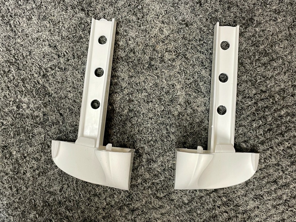 WHITE Vidmar Drawer Pull End Cap Caps Endcaps Stanley Left Right Plastic Pair