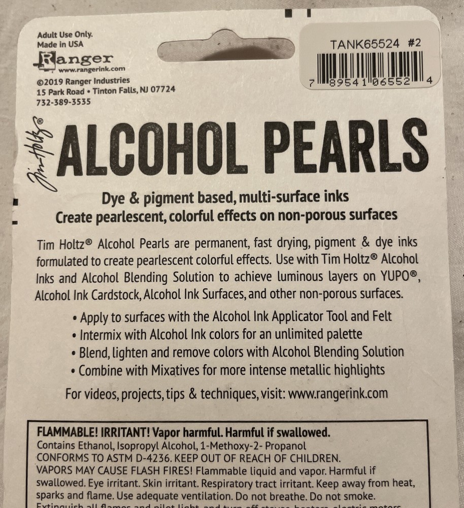 Alcohol Pearls Dye & Pigment Based, Multi-Surface Inks-Sublime/Tranquil/Intrigue