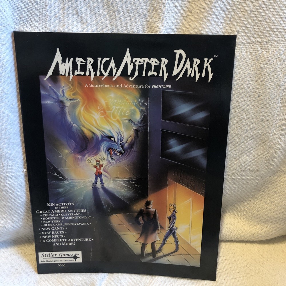 NightLife- America After Dark Sourcebook & Adventure Stellar Games 1991 McDevitt