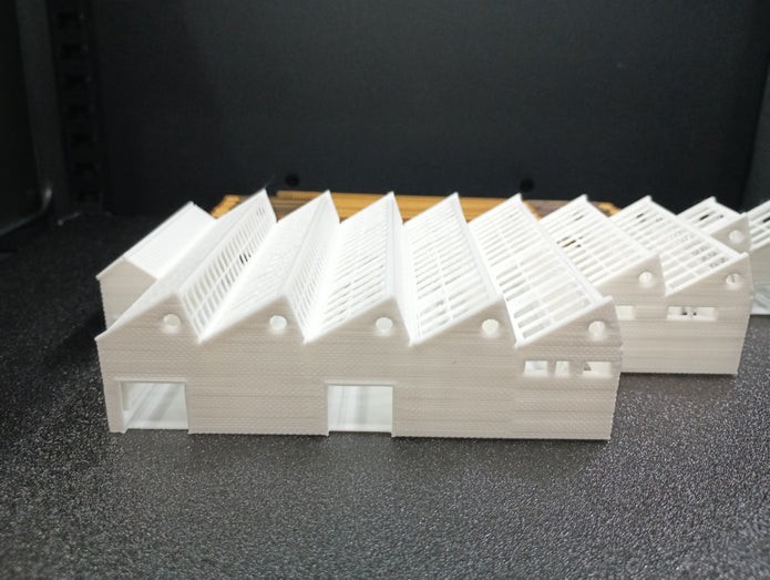 N Scale Large Ware House
