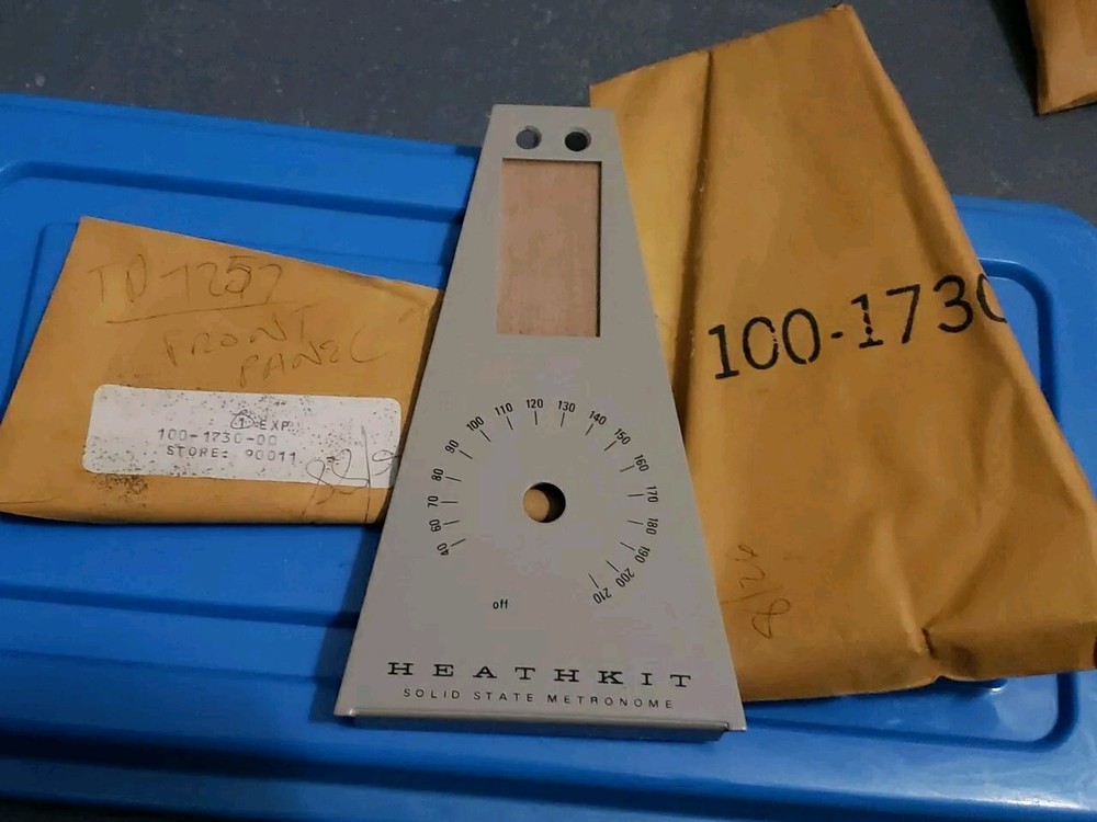 New Heathkit TD-1257 Solid State Metronome Front Panel #1-1730 NOS
