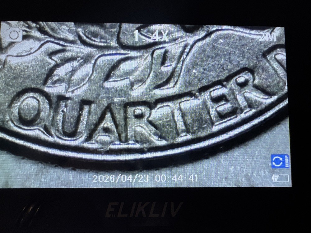 1982 D Quarter Errors In Cod We Trust' VF Condition Rim Errors Off Center Nice!