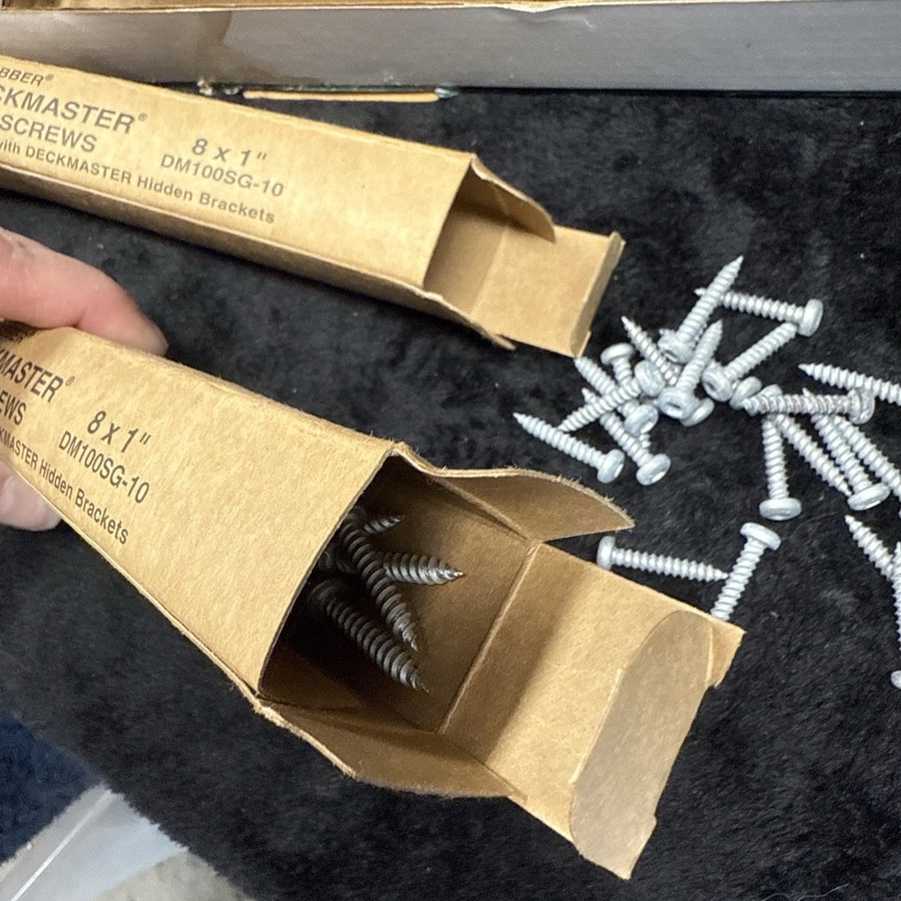 Grabber DECKMASTER DMP175-100 Hidden Bracket System 95% Complete w/ INSTRUCTIONS