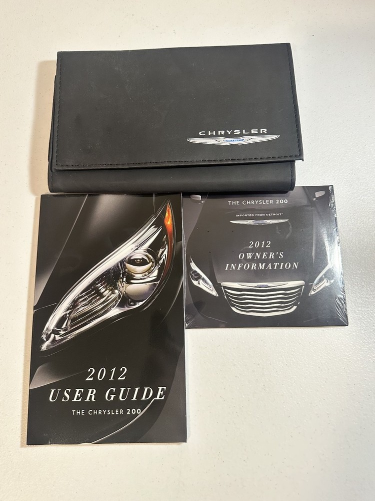 2012 Chrysler 200 Owner's Manual Book Set