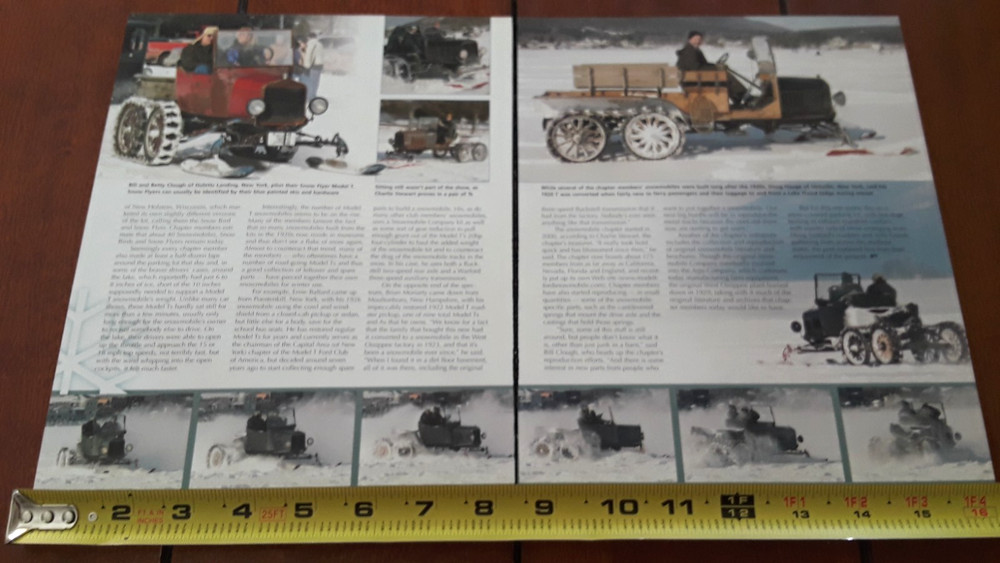 FORD MODEL T SNOWMOBILES ORIGINAL 2007 ARTICLE