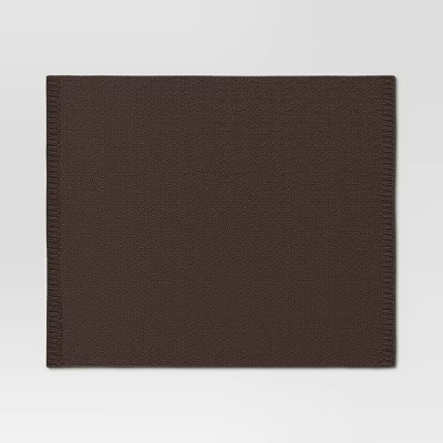 Threshold 70x50" Solid Knitted Oversized Warm Knit Throw Blanket OEKO-TEX, Gray