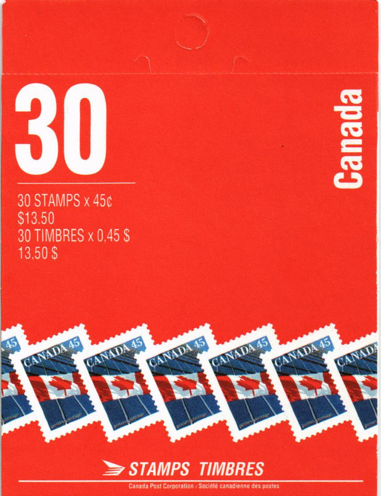 Canada 1998 Yvert C 1545a(II) Basic Flags MNH VF