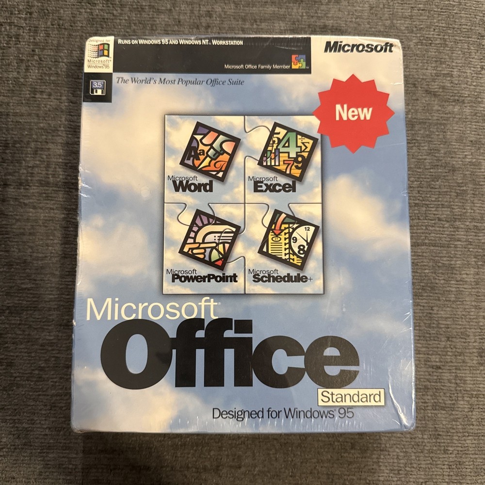 Microsoft Office For Windows 95 Standard NEW Sealed