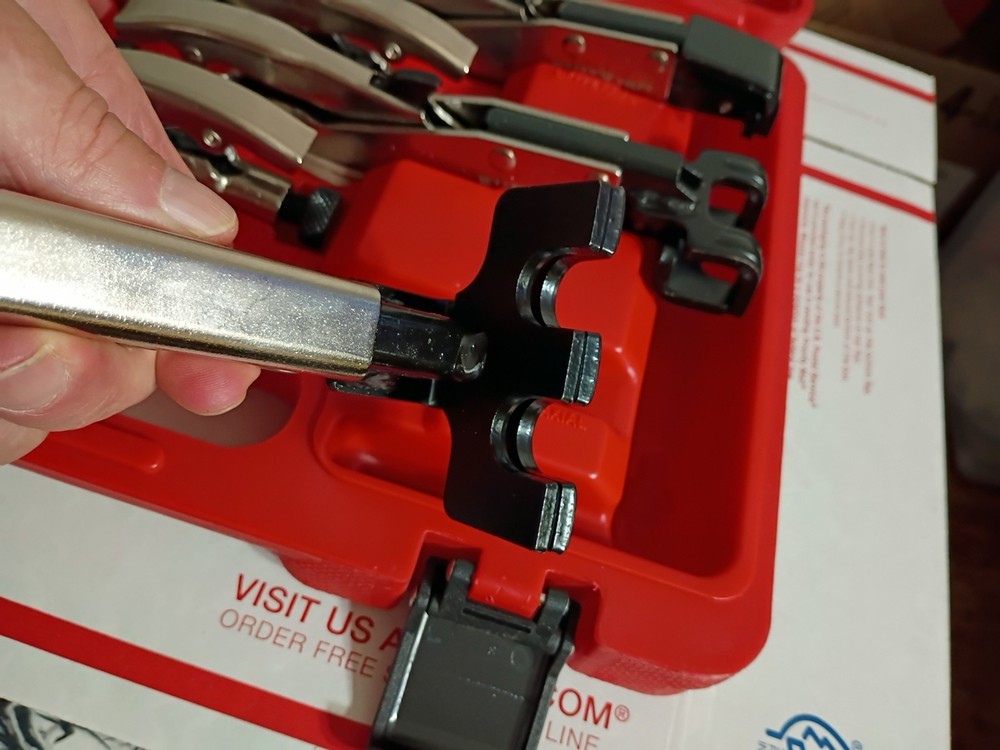 New! VIM Adjustable Side Lock Set Welding Pliers w/ Push Button Release 6 Pc