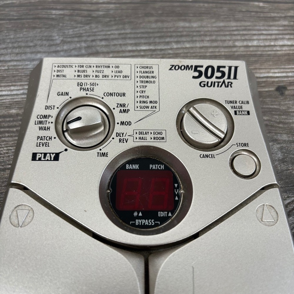 Zoom 505II Guitar Multi-Effects Processor Pedal Silver 505 II tested