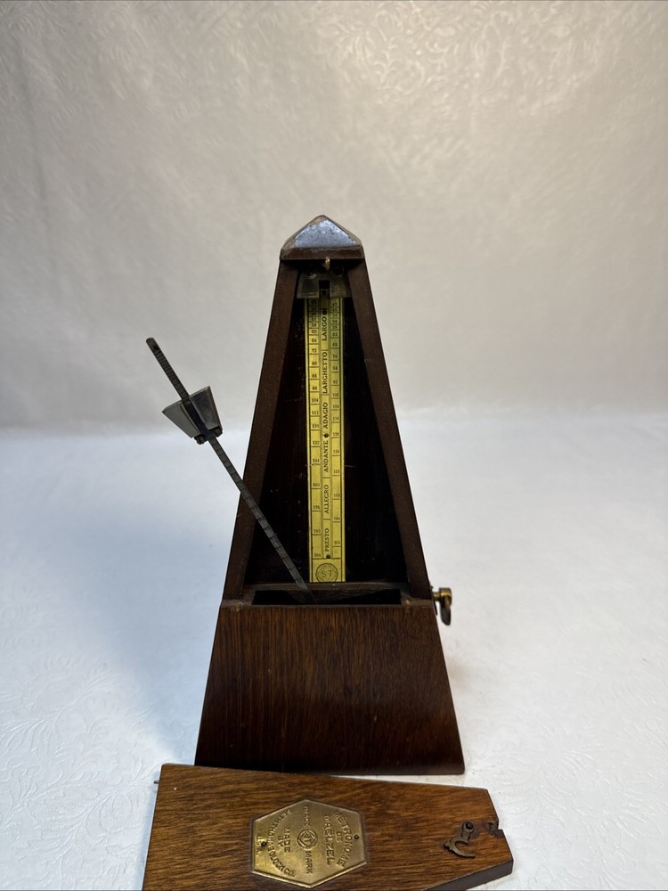 Seth Thomas Metronome De Maelzel Missing Bottom Works as Intended