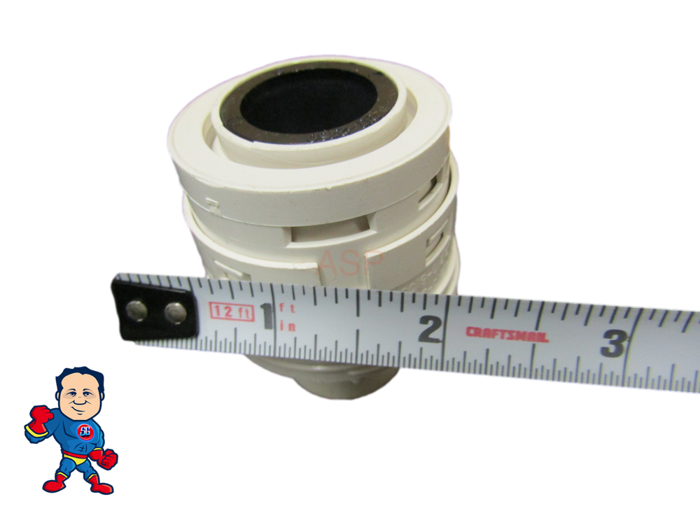 Nozzle, Waterway Poly Jet Caged Style, Directional, White