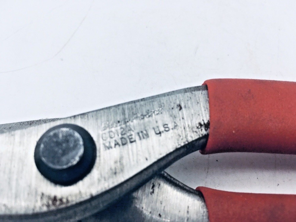 Blue Point Tools CD12A Red 12" Tin Snips USA
