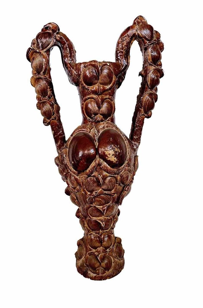 Original Natural Shell Amphora Vase 43 cm