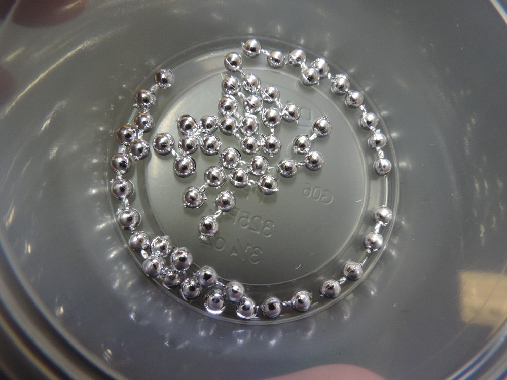 30 Medium 1/8" SILVER Plastic Mono Eyes for Fly Tying