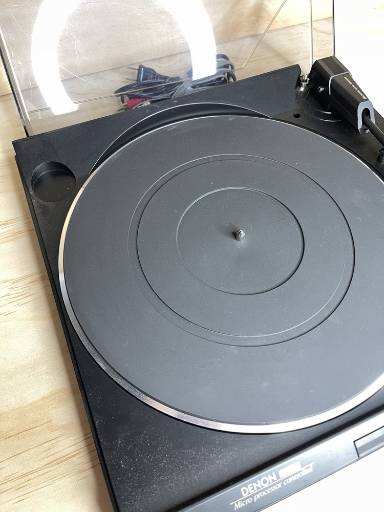 Denon DP-7F Direct Drive Fully Automatic Turntable w Manual Box