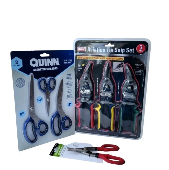 Combination of 7 cutting scissors