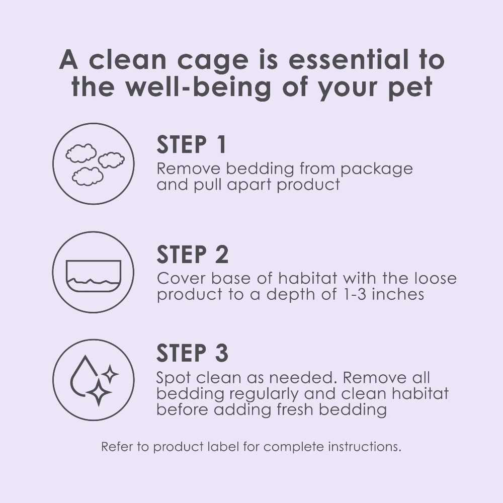 Comfortable Lavender Scented Paper Bedding for Small Animals 49.2L