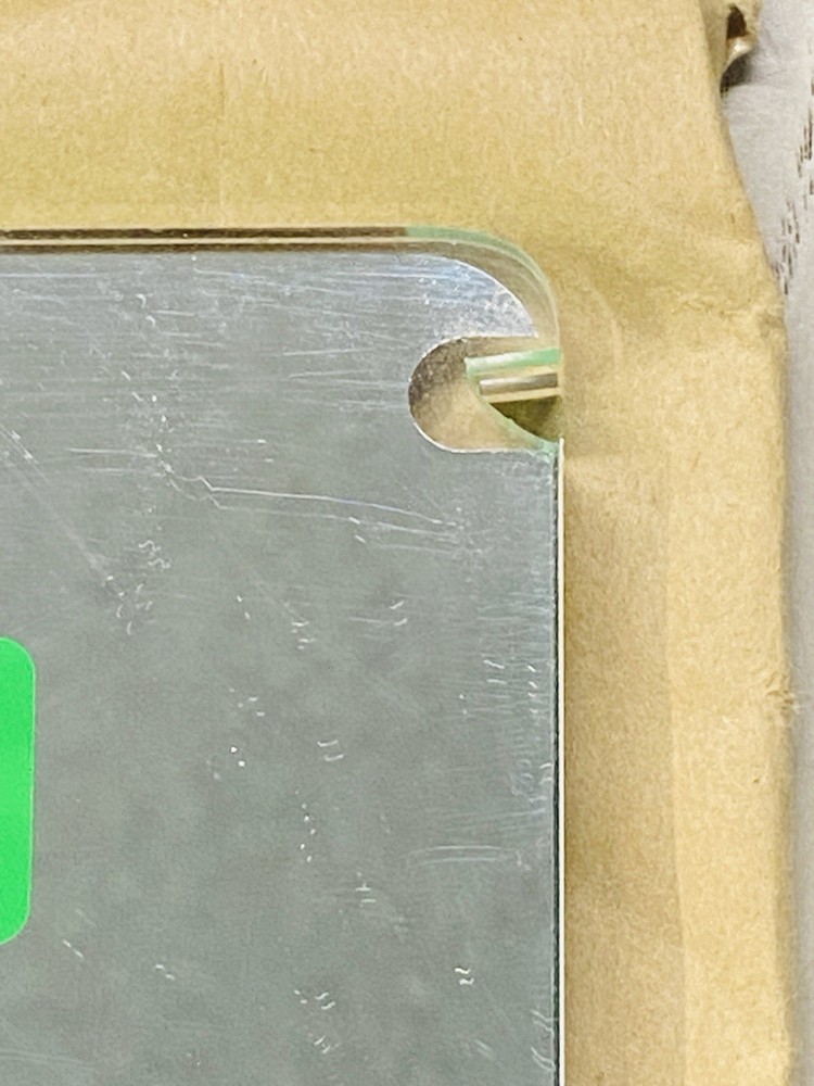Vintage EXIT Sign Panel Green Acrylic Insert Arrow Emergency Light 6in NOS