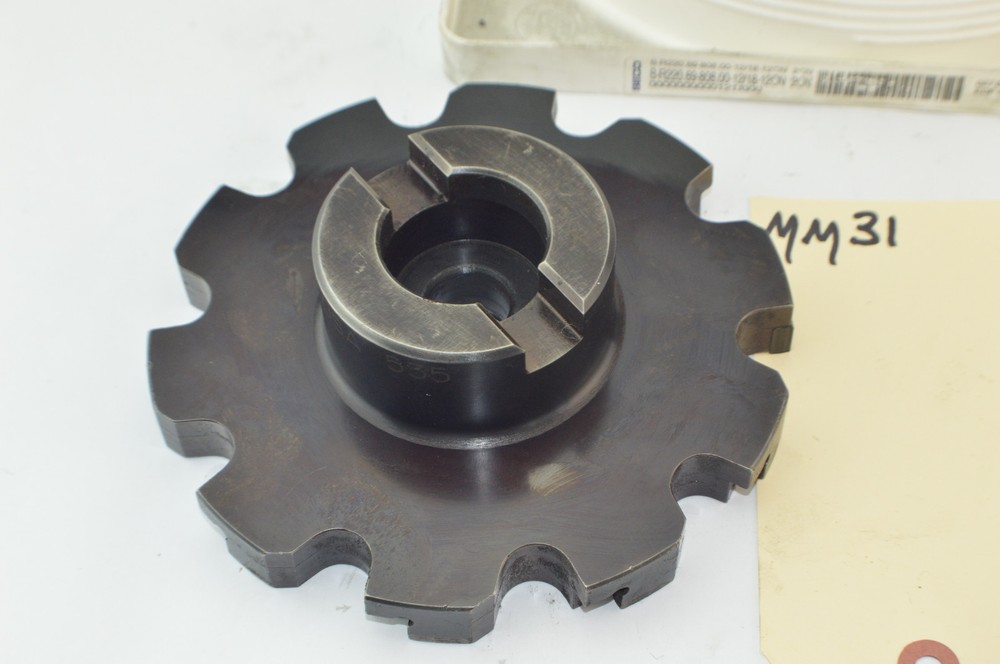 SECO Indexable Disc Mill 6-1/4" Dia Half side Disk face mill right hand