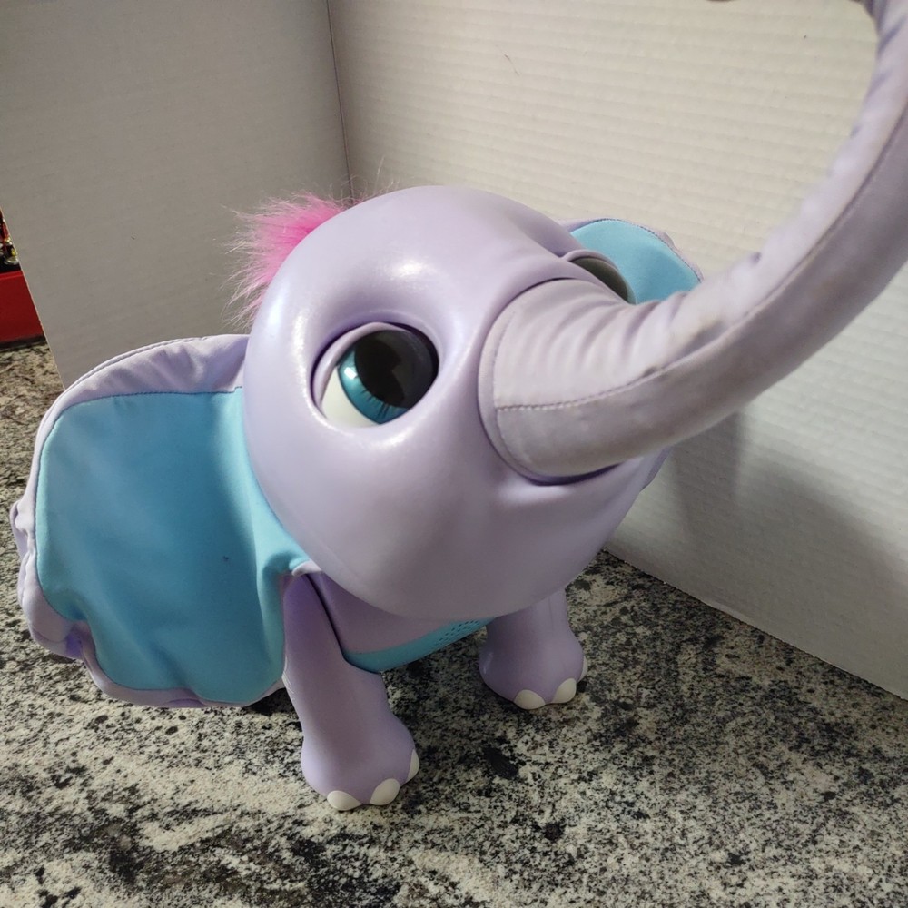 Spin Master Juno My Baby Elephant Sounds Talks burps Interactive Toy Works