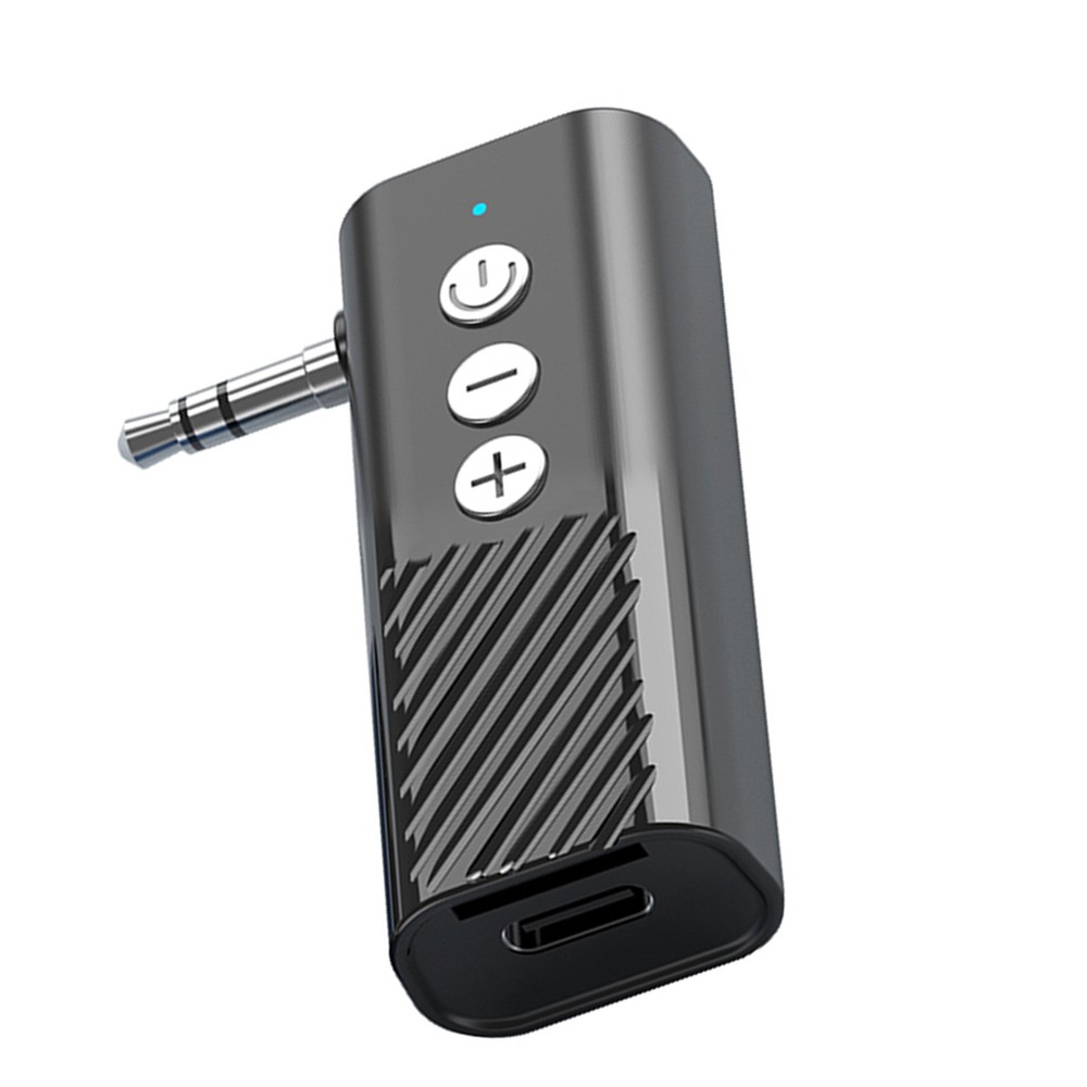 Black 3-in-1 Wireless Bluetooth 5.3 Transmitter Receiver Adapter Audio ABS