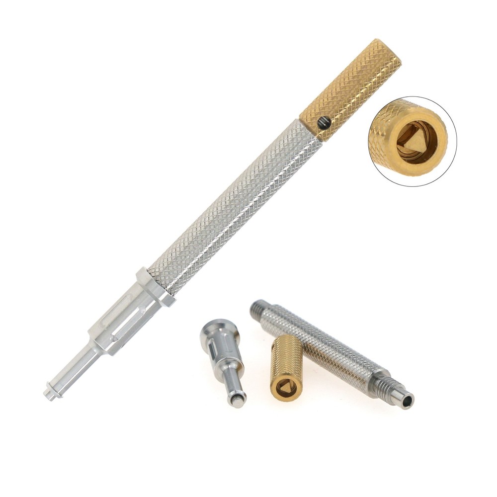 Dental Universal Retention Cap Insertion Extraction Overdenture Remove Core Tool