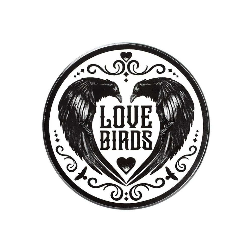 Alchemy Love Birds White Coaster
