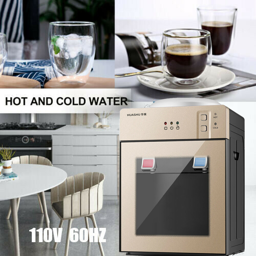 Top Loading Countertop Water Dispenser Hot Cold Water Cooler Drinking Machine