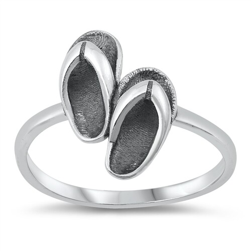 Sterling Silver Flip Flops Ring - Free Gift Packaging