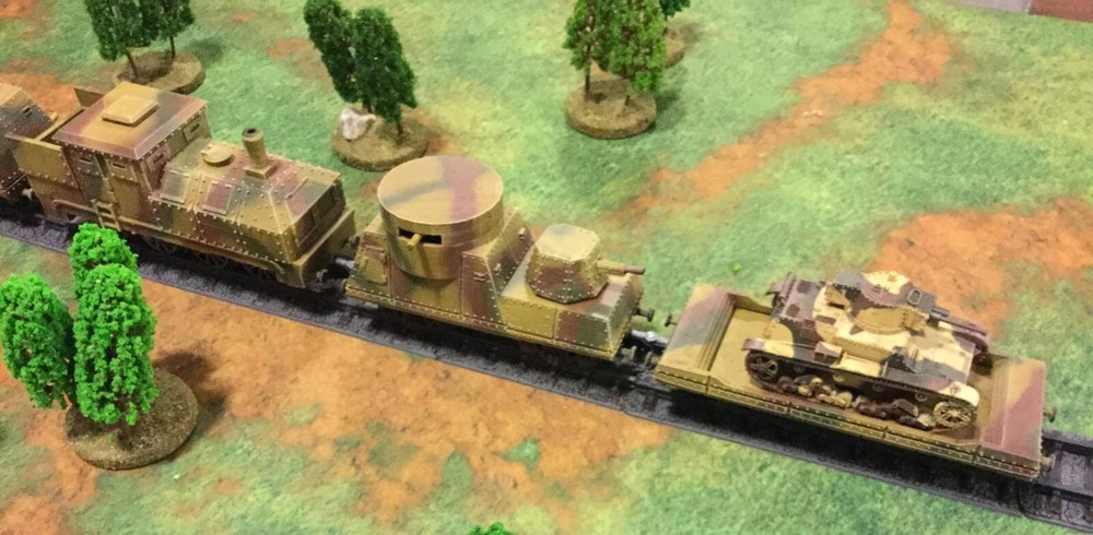 Armored Train Set 28mm 1/56 Scale-With tracks