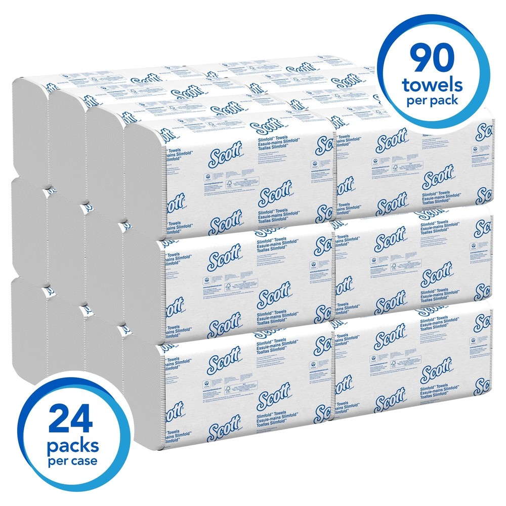 Scott Professional Pro Slimfold Folded Paper Towels, Bulk (04442), Absorbency...