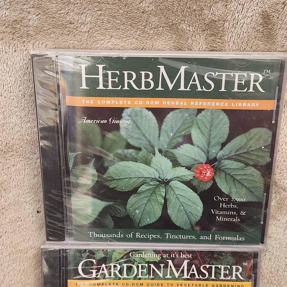 HERB MASTER & GARDEN MASTER Complete Herbal Reference Library (CD-ROM 2003)