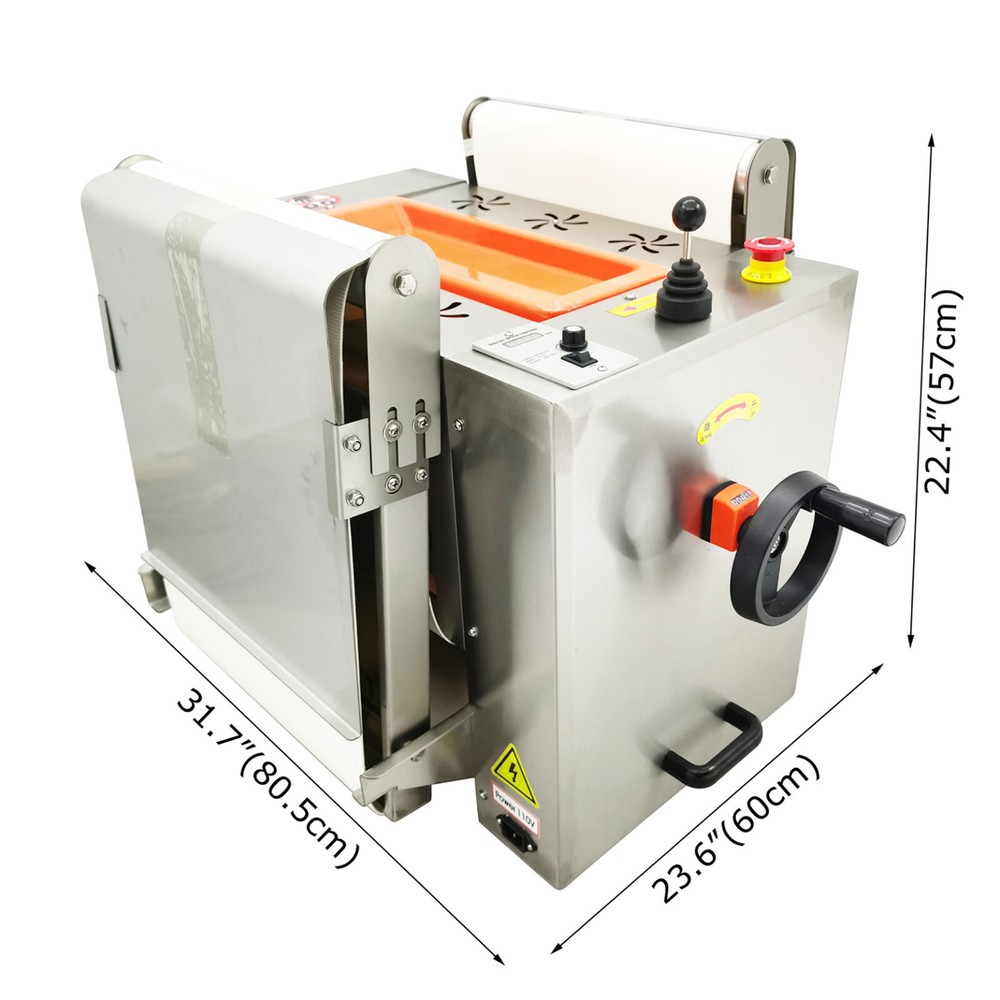 110V Small Table Folding Pastry Machine Dough Sheeter Press Making Machine 350mm