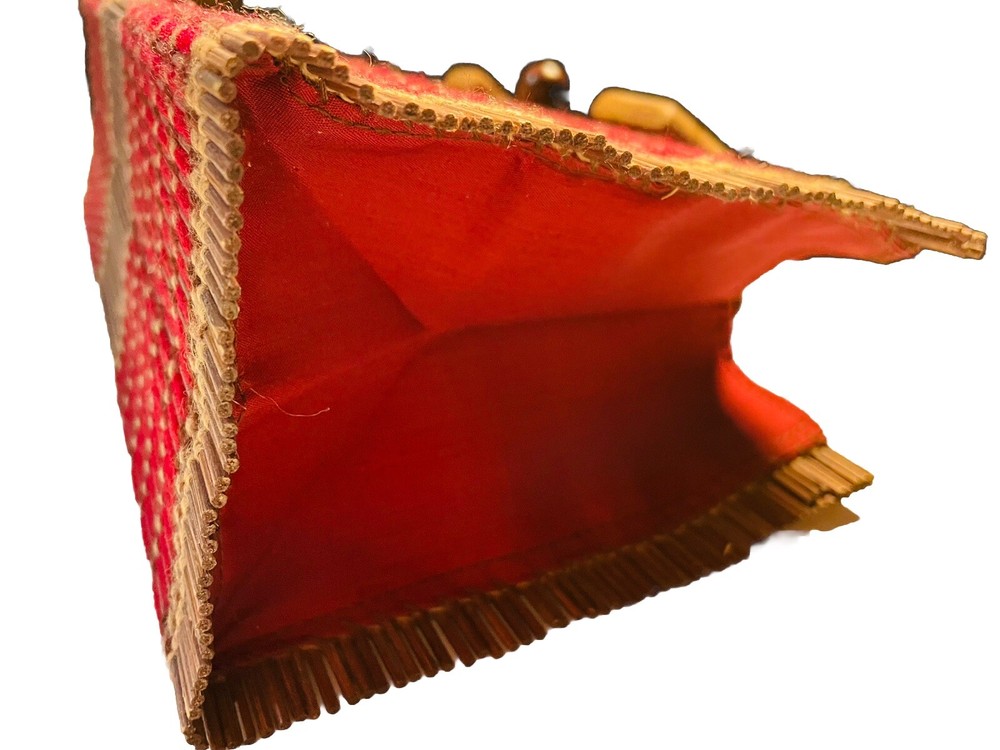 Collapsible Double Handle Matchstick Shade Tote/Purse