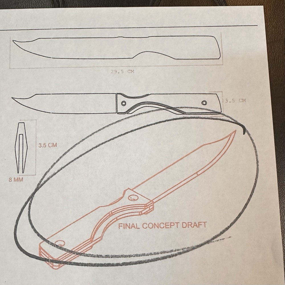 AUTHENTIC Preproduction - Sample Design “Kill Knife” for DEXTER Showtime Series