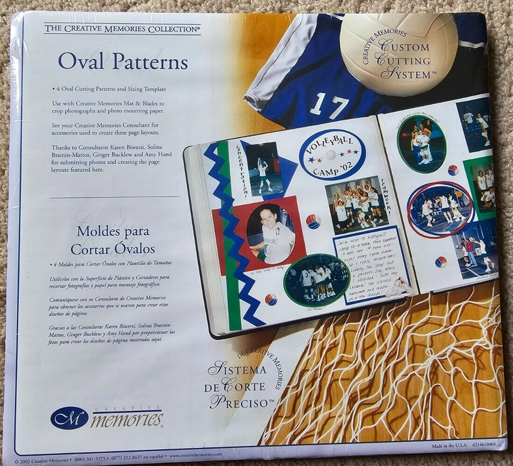 Creative Memories Custom Cutting System with 4 Ovals