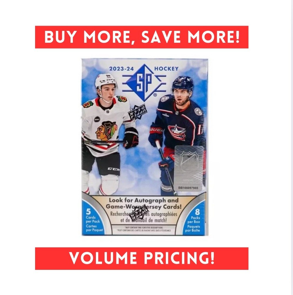 NEW! 2023-24 Upper Deck SP Hockey 8-Pack Blaster Box