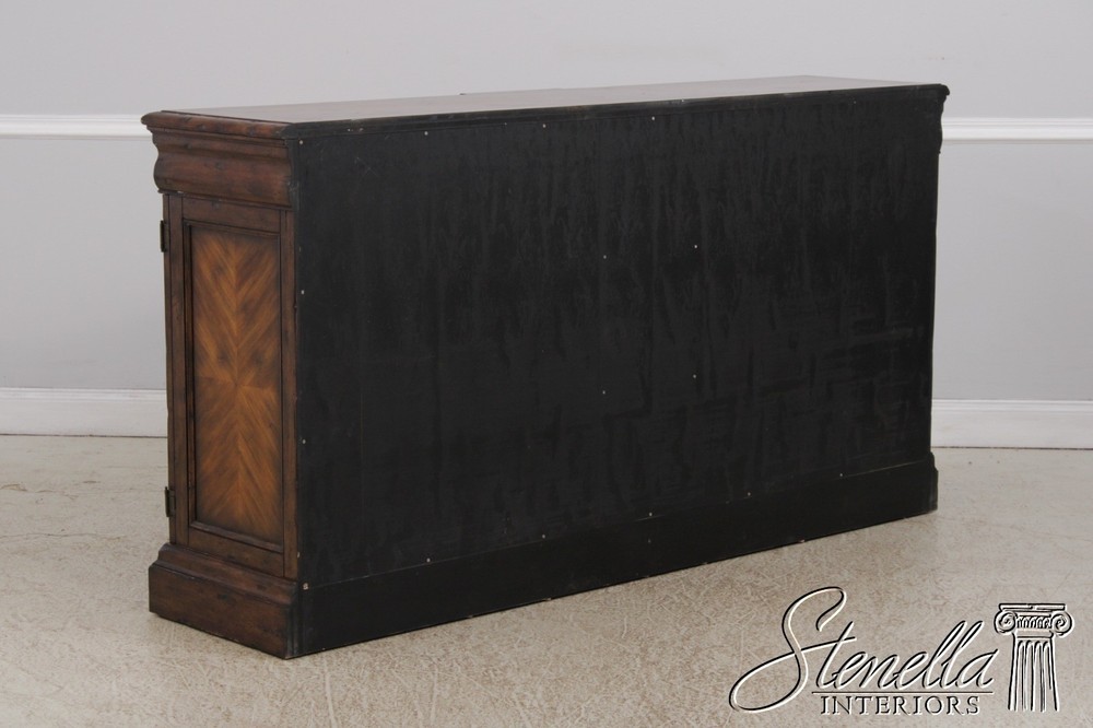 L72635: Continental Style Inlaid Front Distressed Sideboard Console