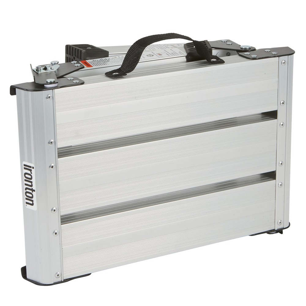 Ironton Folding Aluminum Work Platform, 350-Lb. Capacity, Portable Step Platform
